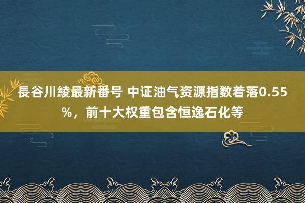 長谷川綾最新番号 中证油气资源指数着落0.55%，前十大权重包含恒逸石化等