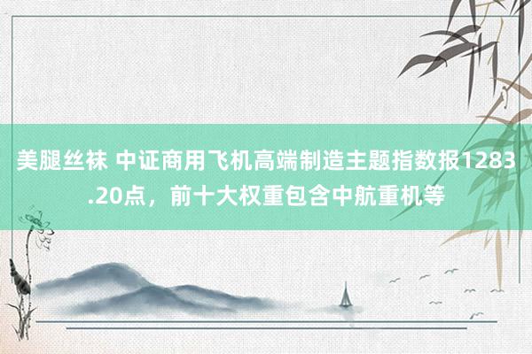 美腿丝袜 中证商用飞机高端制造主题指数报1283.20点，前十大权重包含中航重机等