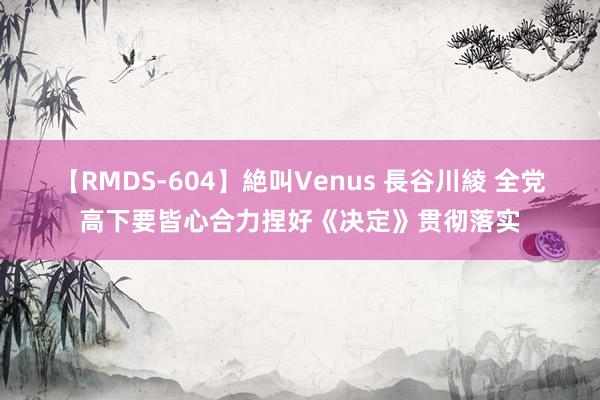 【RMDS-604】絶叫Venus 長谷川綾 全党高下要皆心合力捏好《决定》贯彻落实