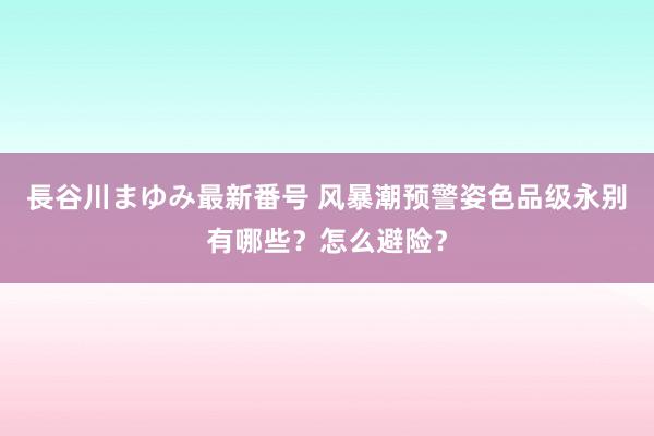 長谷川まゆみ最新番号 风暴潮预警姿色品级永别有哪些？怎么避险？