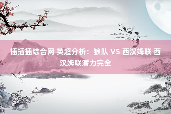 插插插综合网 英超分析：狼队 VS 西汉姆联 西汉姆联潜力完全