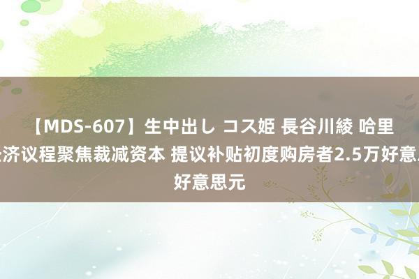 【MDS-607】生中出し コス姫 長谷川綾 哈里斯经济议程聚焦裁减资本 提议补贴初度购房者2.5万好意思元