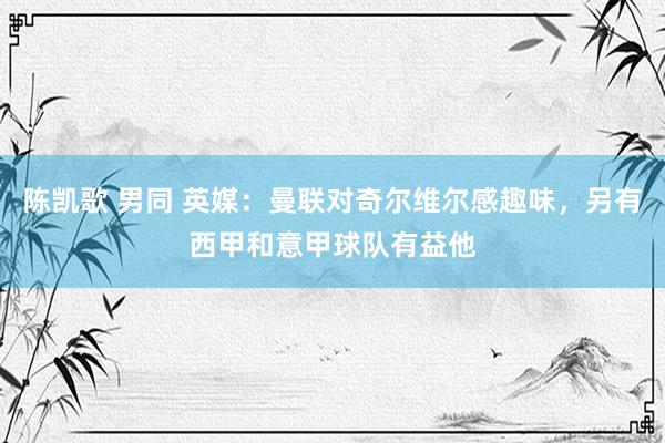 陈凯歌 男同 英媒：曼联对奇尔维尔感趣味，另有西甲和意甲球队有益他